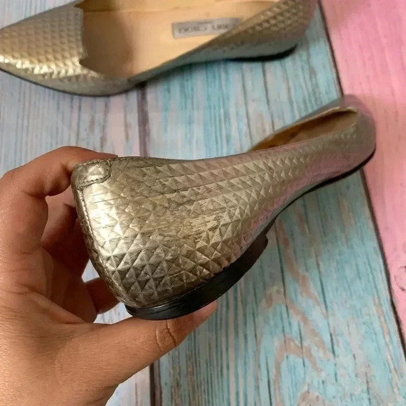 Jimmy Choo silver pointy flats - Picture 6 of 14